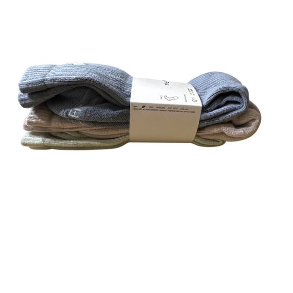 Nike Everyday Plus Crew Socks - Blue/Purple/Green WMN 10-13 MEN 8-12 - 3 Pack - Picture 3 of 5